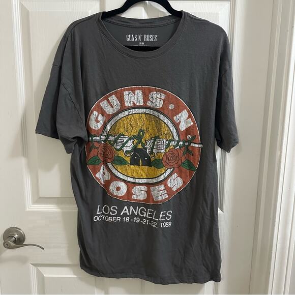 Guns N Roses Los Angeles 1989 Show Reproduction Women’s Sz Small/Medium T-Shirt - Picture 1 of 6